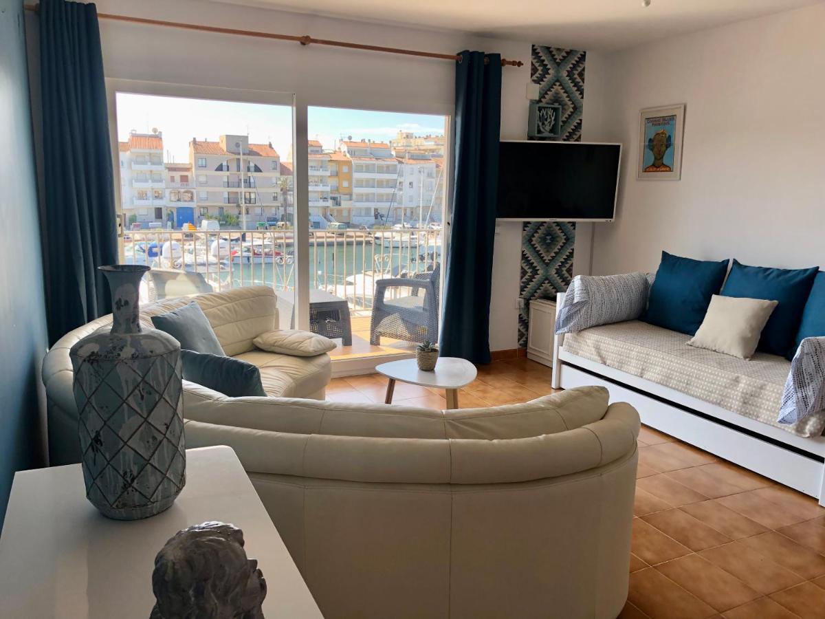 Appartement 80 M2,Port Rhodes D-2 Chambres, Terrasse Panoramique, Vue Sur Le Canal Principal D'Empuriabrava Exteriör bild